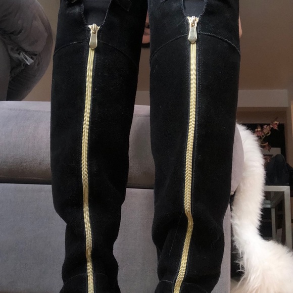 Charles David Reed suede OTK boots - Picture 2 of 6